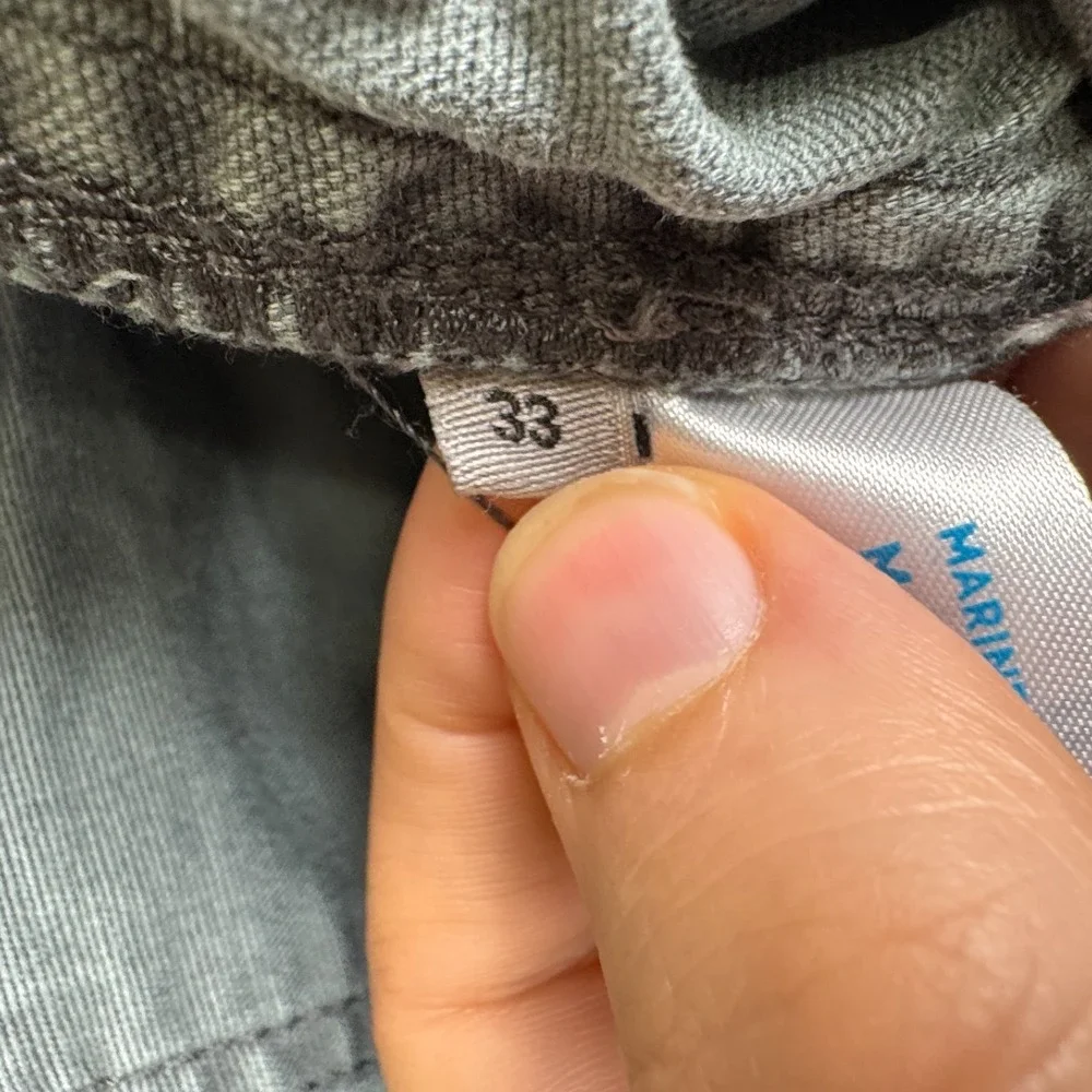 Marine Layer Pants Mens‎ 33 Blue Gray Breyer Relaxed Utility Preppy Heritage
